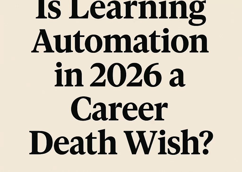Is Learning Automation in 2026 a Career Death Wish